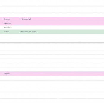 Delivery Schedule
